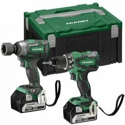 Hitachi - Hikoki - Pack Machines à Batterie Perceuse-visseuse Et Boulonneuse 18V 2x5Ah Li-Ion - KC18DPLWDZ