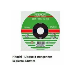 Hikoki- Disque à Tronçonner La Pierre 230mm 752535 Hitachi