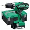 Hitachi DS18DJL (LC) Ensemble Perceuse / Visseuse à Batterie Li-Ion 18V (2x Batterie 1,5Ah) En HSC -HITACHI Soldes 29032462 1